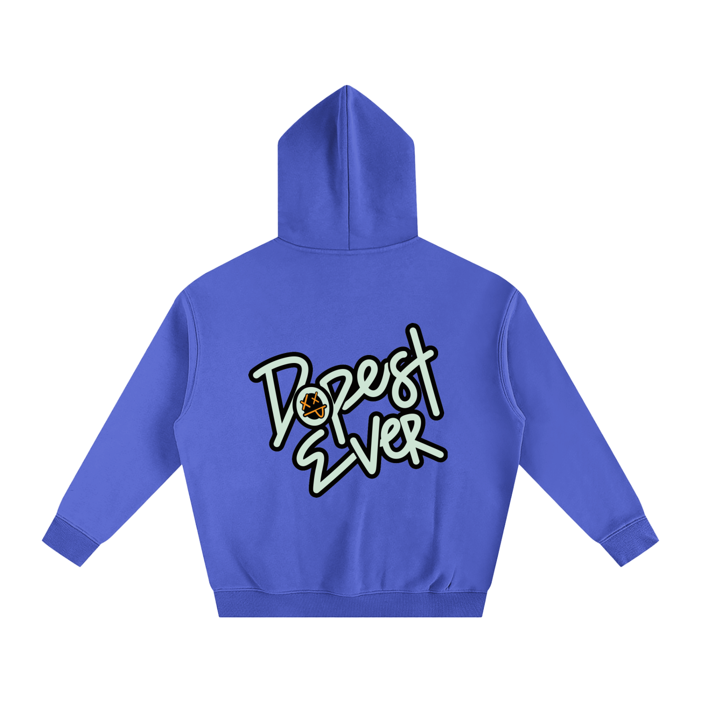 'Dopest Ever' Oversize Fleeced Hoodie