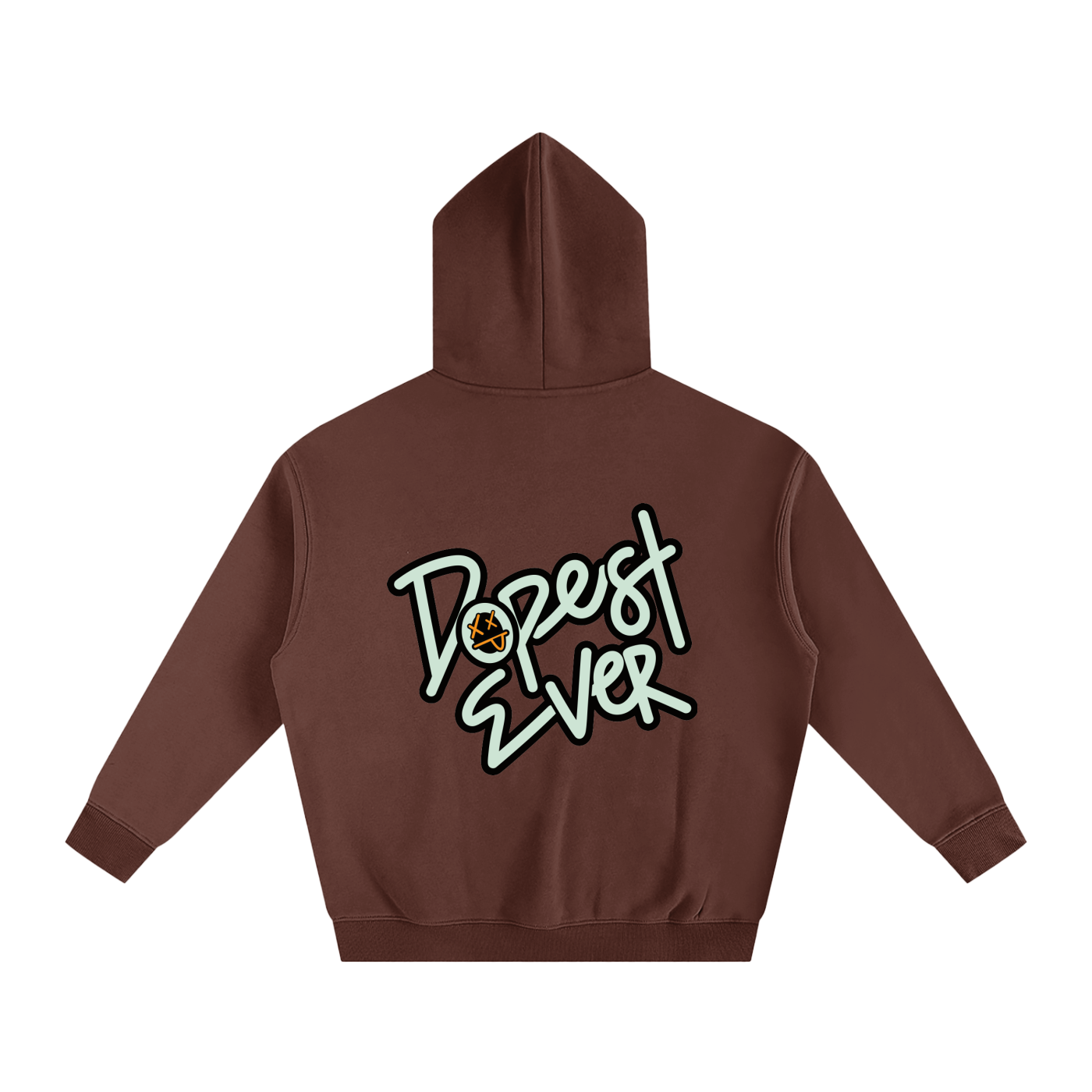 'Dopest Ever' Oversize Fleeced Hoodie