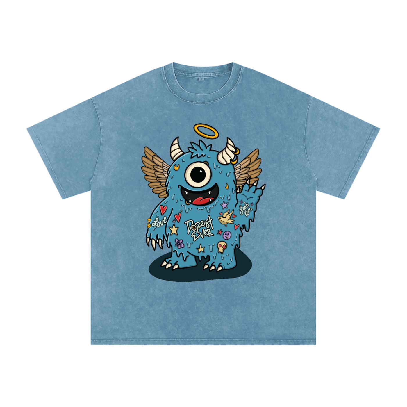 Freak Wave Oversized Cotton T-Shirt