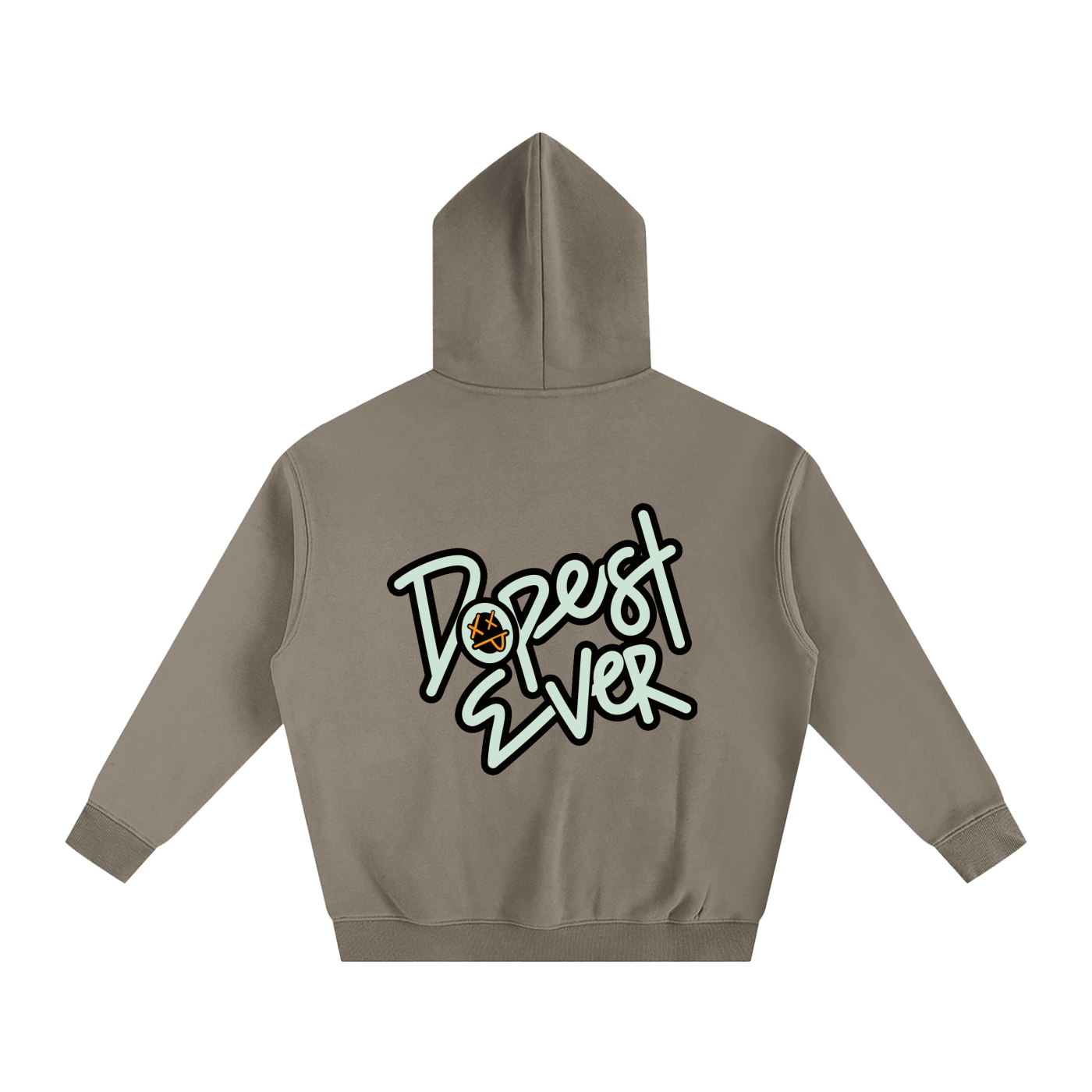 'Dopest Ever' Oversize Fleeced Hoodie