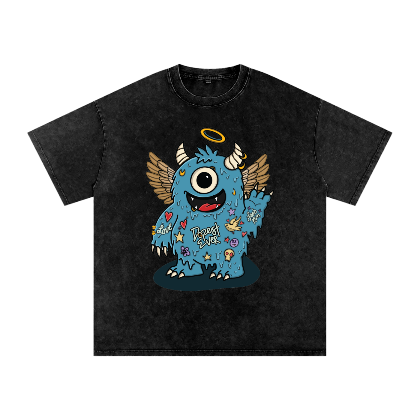 Freak Wave Oversized Cotton T-Shirt