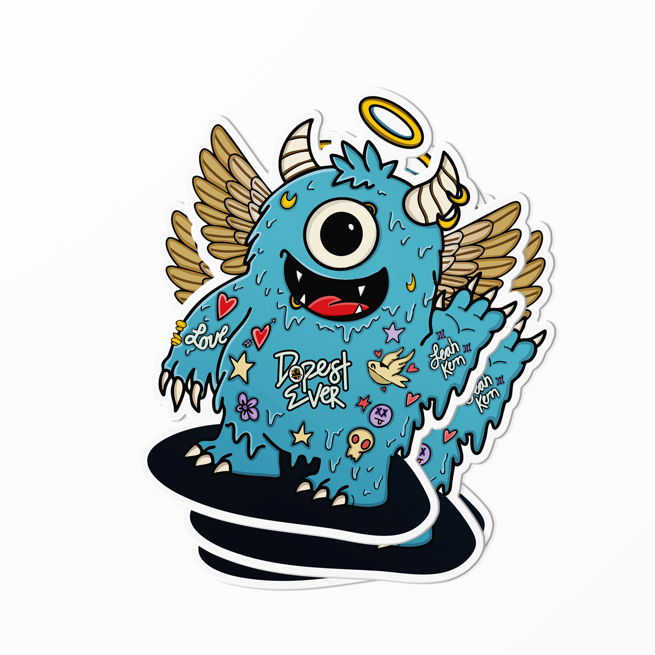 Freak Wave Die-Cut Sticker